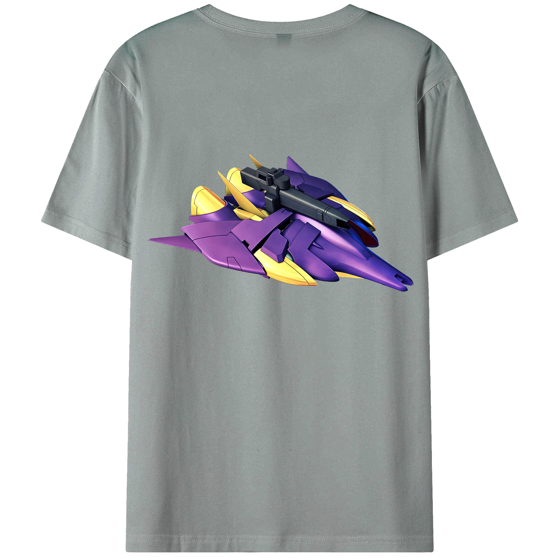 （画像用） 機動戦士ガンダム Mobile Suit Gundam 綿100％ メンズ半袖Tシャツ（バックプリント） 通気性